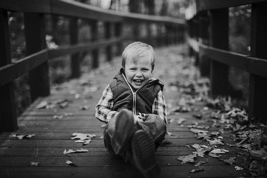 kids portraits in forest park